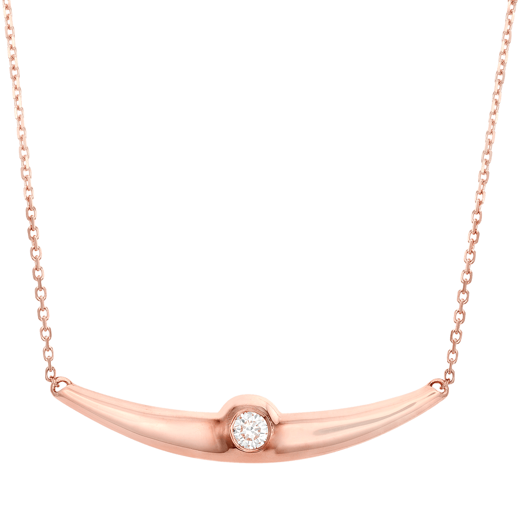 Balsano Jewelry, A Beautiful Smile, Rose Gold Diamond Pendant