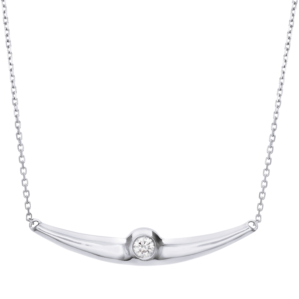 Balsano Jewelry, A Beautiful Smile, Sterling Silver Diamond Pendant