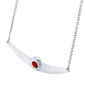 Balsano Jewelry, A Beautiful Smile, Sterling Silver Ruby Pendant