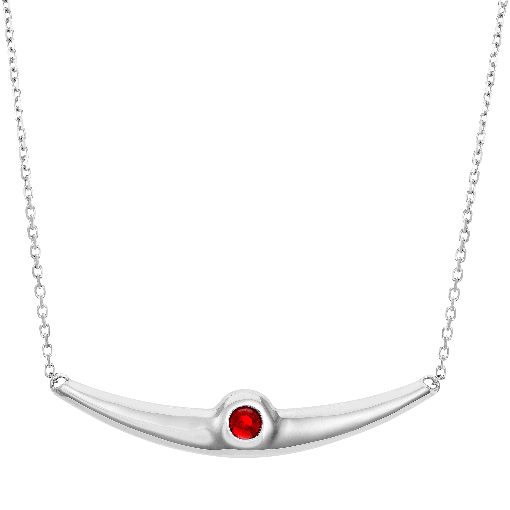 Balsano Jewelry, A Beautiful Smile, White Gold Ruby Pendant