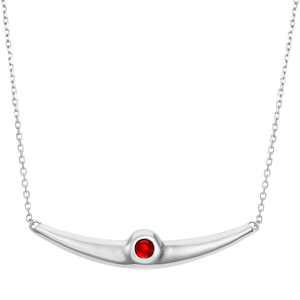 Balsano Jewelry, A Beautiful Smile, White Gold Ruby Pendant