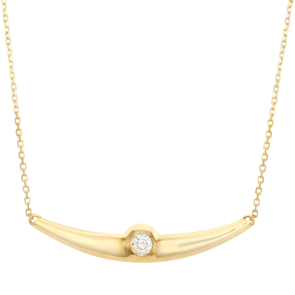Balsano Jewelry, A Beautiful Smile, Yellow Gold Diamond Pendant